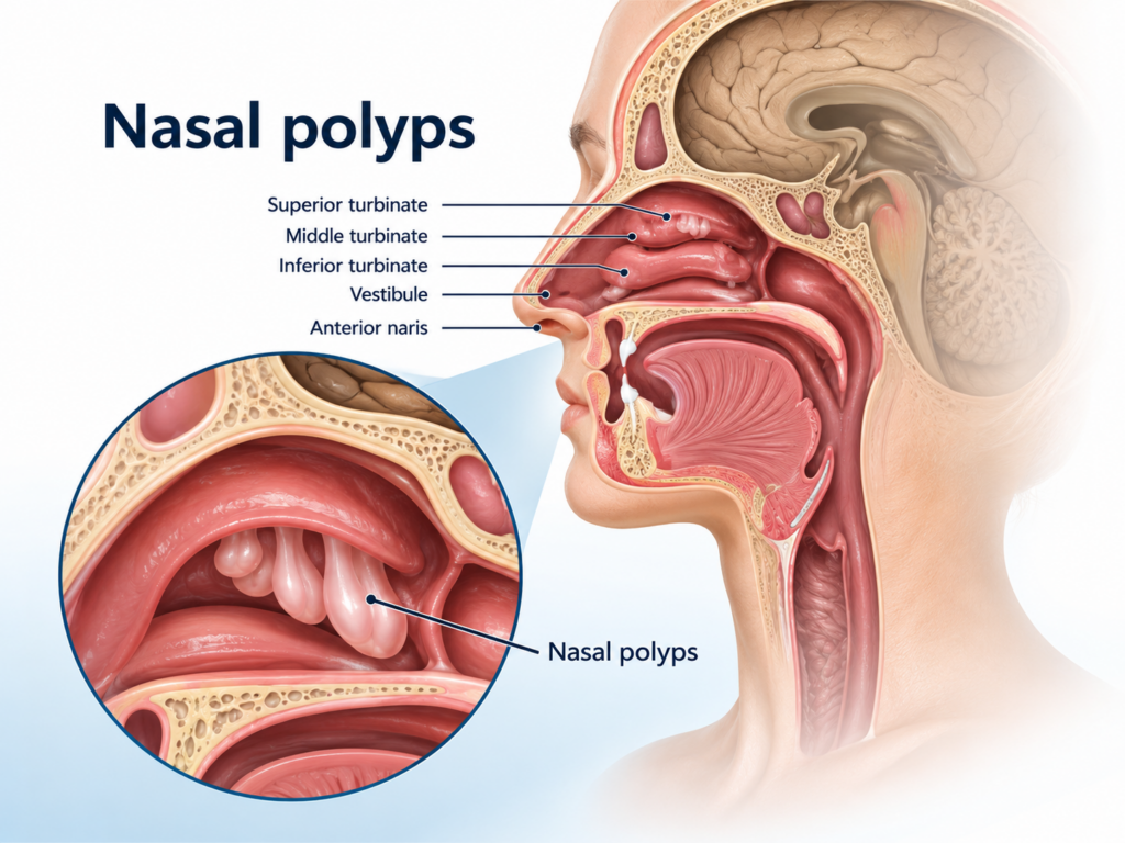 nasal polyps diagnosis in Glendale & Burbank, CA - Southern California ENT and Allergy Associates